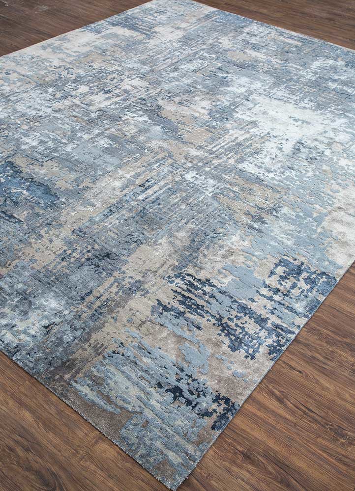 project error by kavi blue wool and bamboo silk hand knotted Rug - FoldShot project error by kavi blue wool and bamboo silk hand knotted Rug - FoldShot
