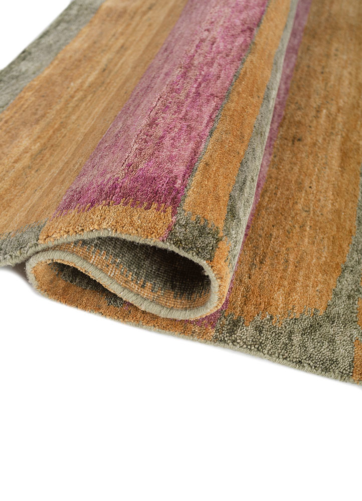 kavi x manchaha green wool hand knotted Rug - FoldShot