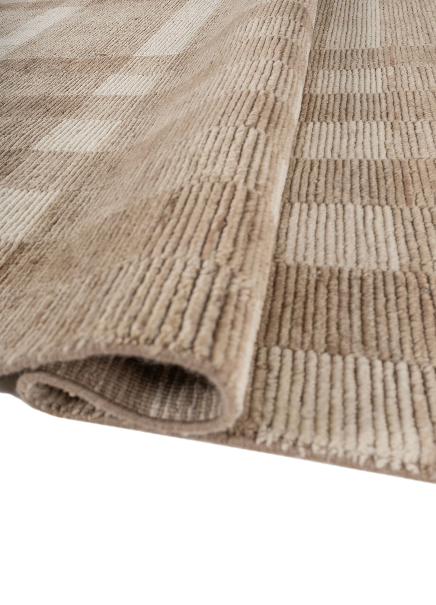Aprezo Beige & Brown Hand Loom Wool Rugs-Hwl-450-Jaipur Rugs SG