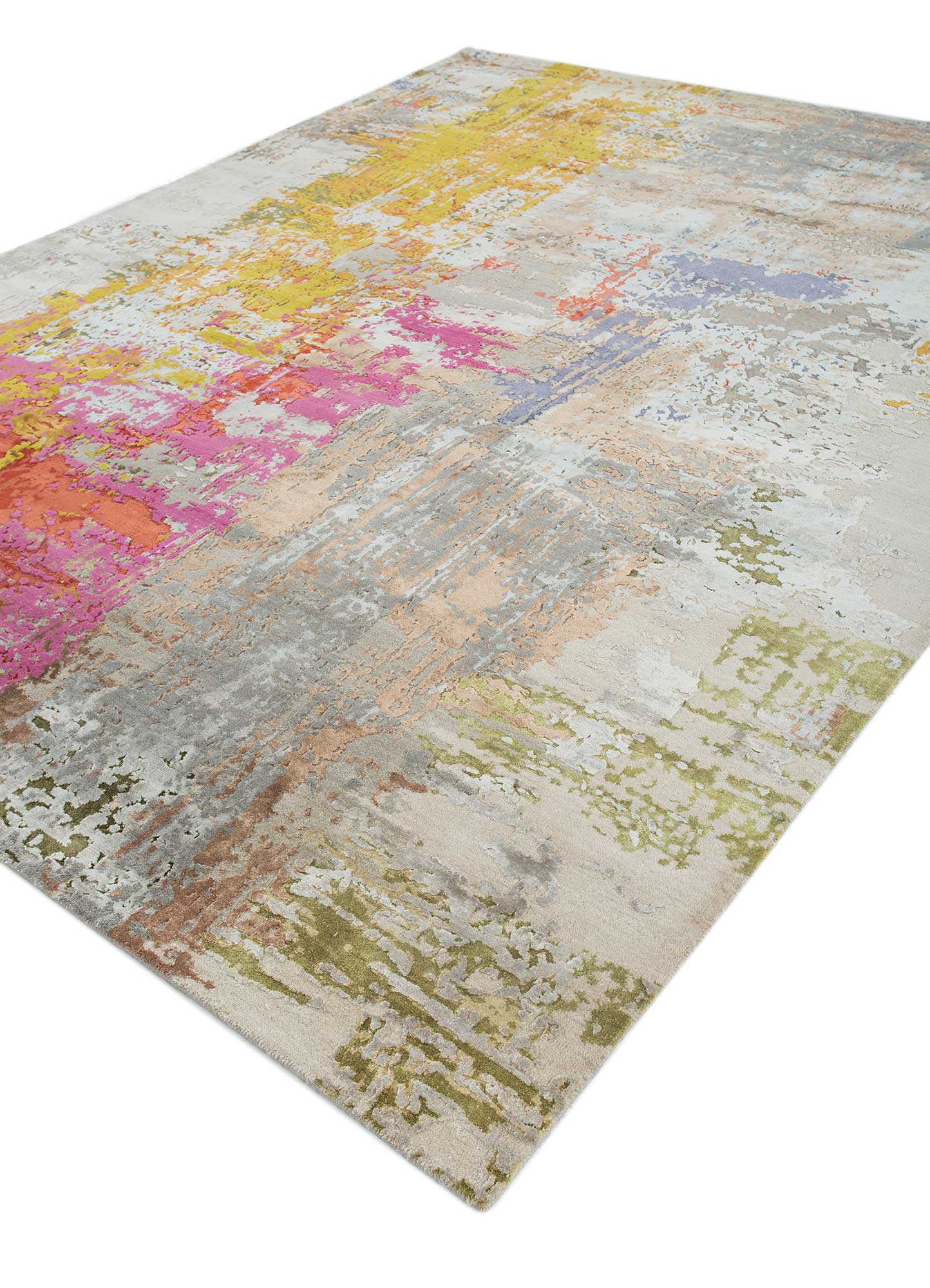 Chaos Theory By Kavi Multi Hand Knotted Wool & Bamboo Silk