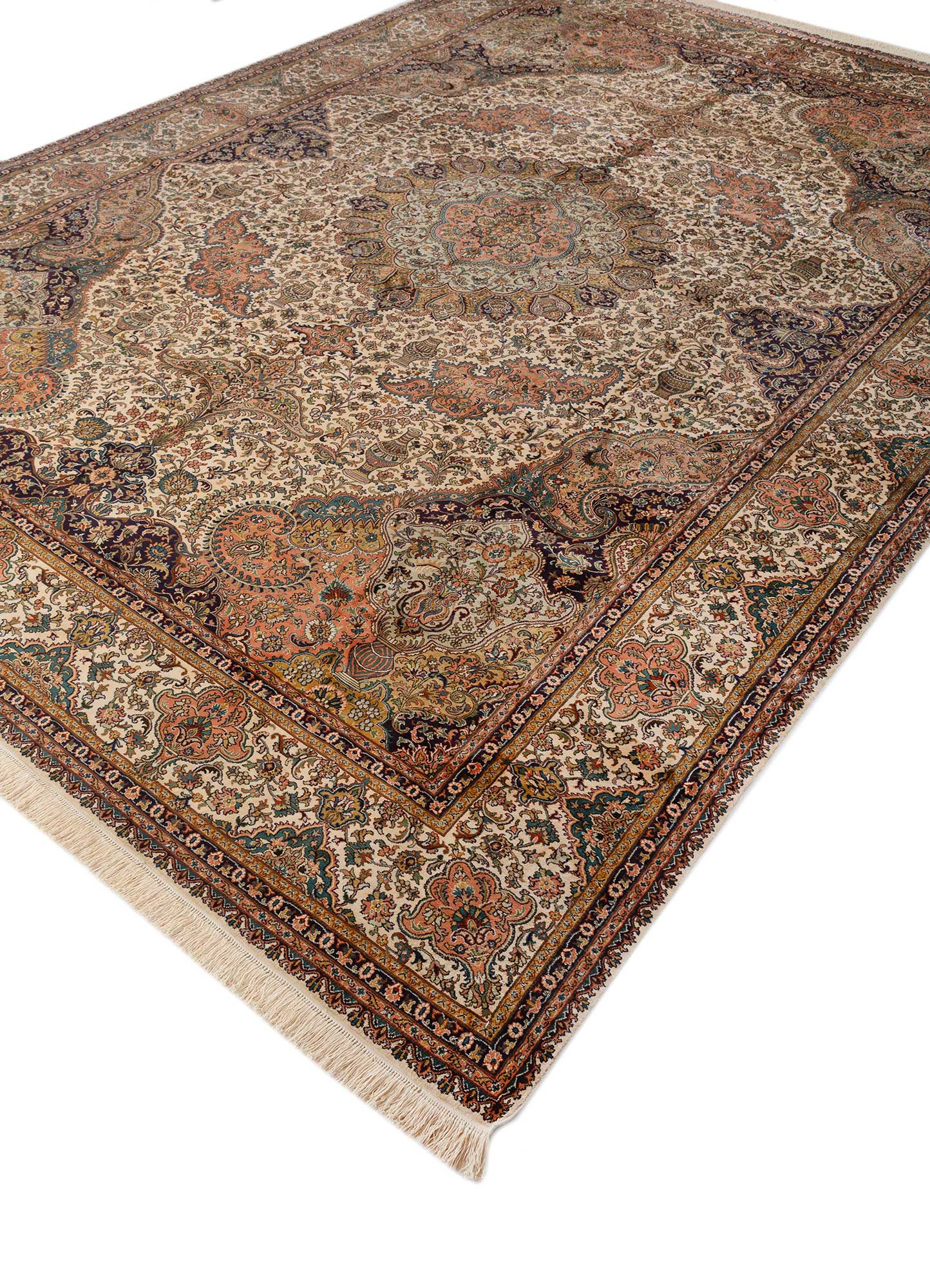 Golkd Rugs Gulmarg Gold Hand Knotted Silk Rugs-Skps-240-Jaipur Rugs DE