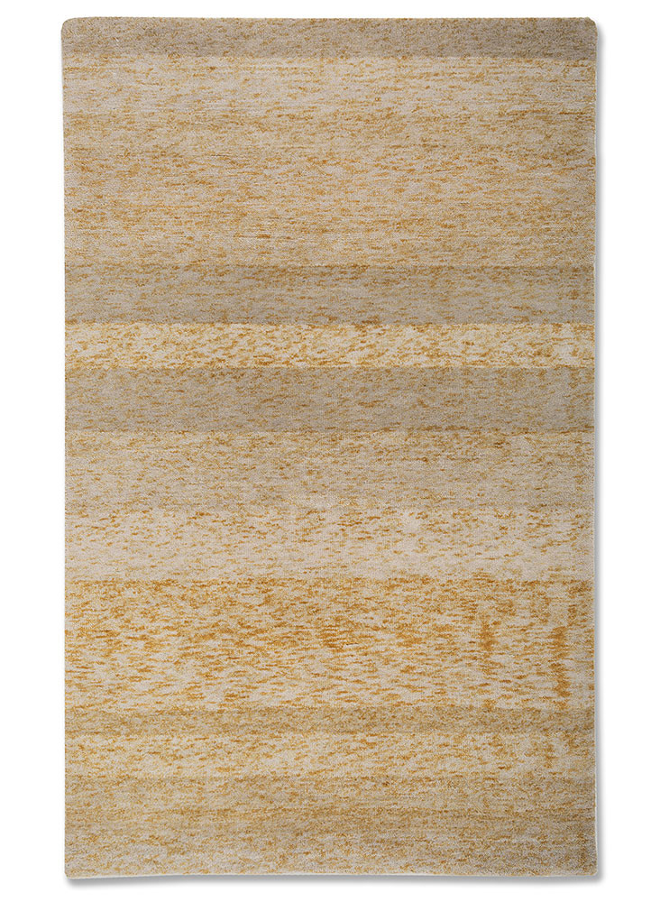 kavi x manchaha gold wool hand knotted Rug
