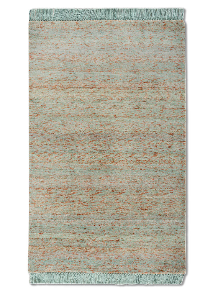 kavi x manchaha red and orange wool hand knotted Rug