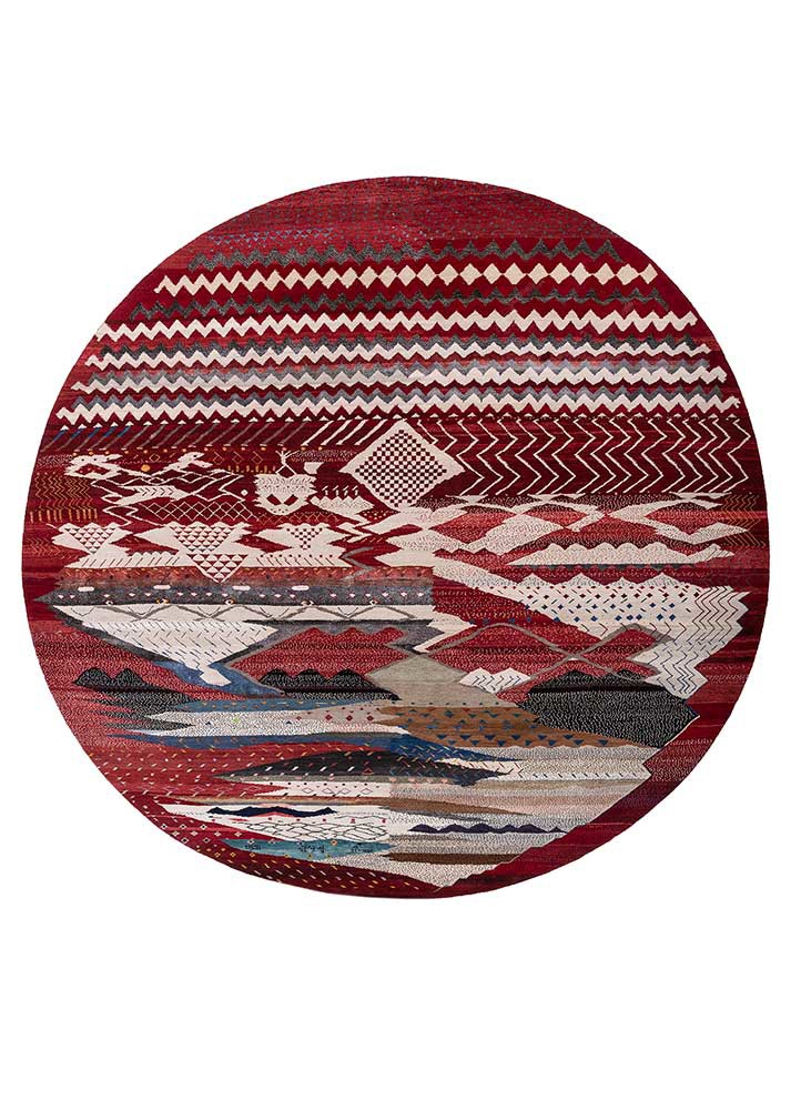 freedom manchaha ivory wool and bamboo silk hand knotted Rug