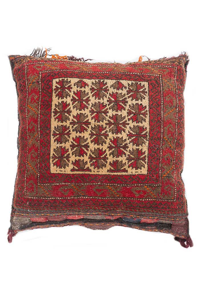 cushion red and orange wool cushion cover Home Textile - HeadShot