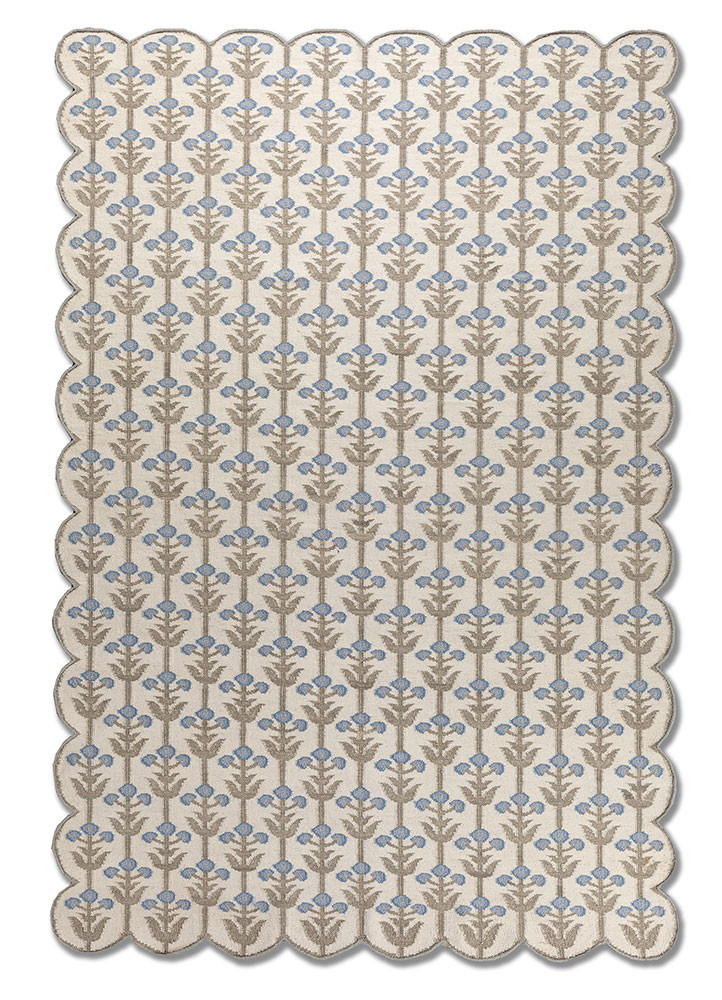 alhambra ivory wool flat weaves Rug - HeadShot
