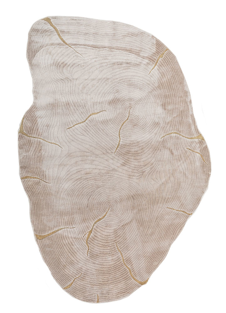 azalea beige and brown bamboo silk hand knotted Rug - HeadShot azalea beige and brown bamboo silk hand knotted Rug - HeadShot