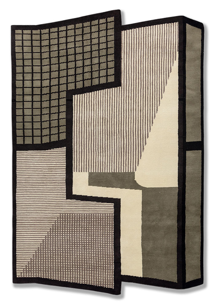 box green wool hand knotted Rug - HeadShot box green wool hand knotted Rug - HeadShot