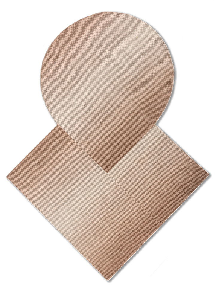 jean red and orange wool hand loom Rug