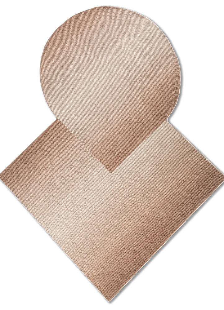 jean red and orange wool hand loom Rug