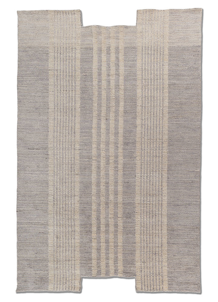  grey and black wool hand loom Rug