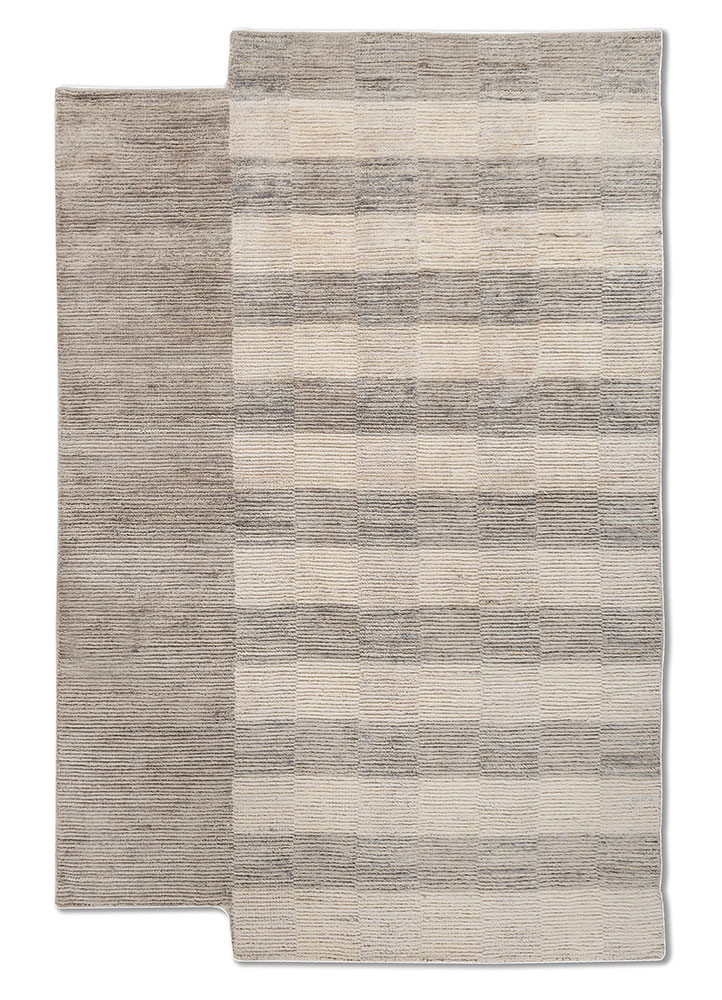 blue blue wool hand loom Rug