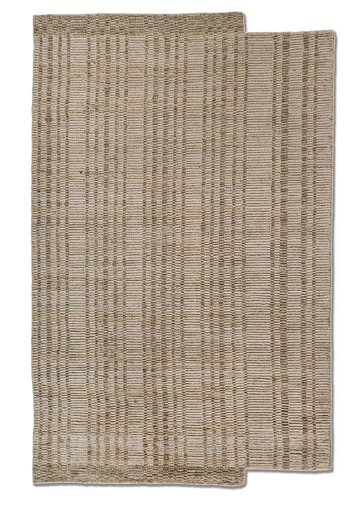 contour gold wool hand loom Rug - HeadShot