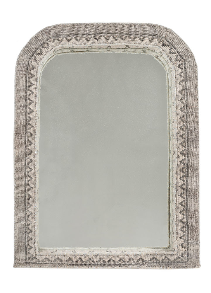 rug art mirror ivory wool hand knotted Furniture - HeadShot rug art mirror ivory wool hand knotted Furniture - HeadShot