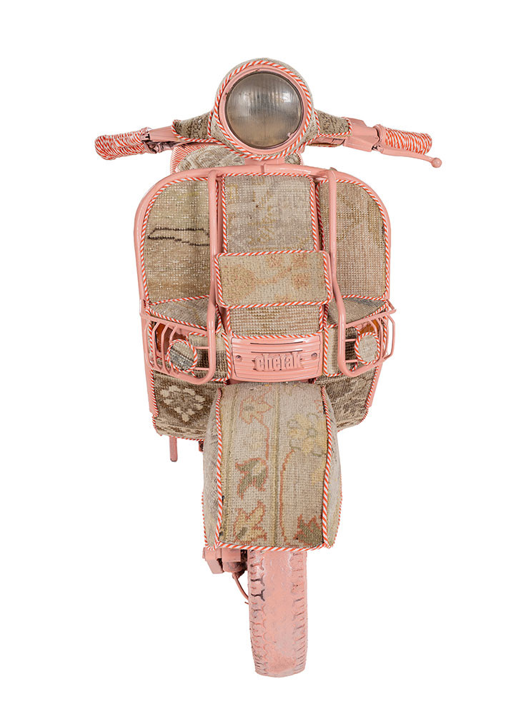 objects ivory metal and wool hand knotted Accessories - HeadShot