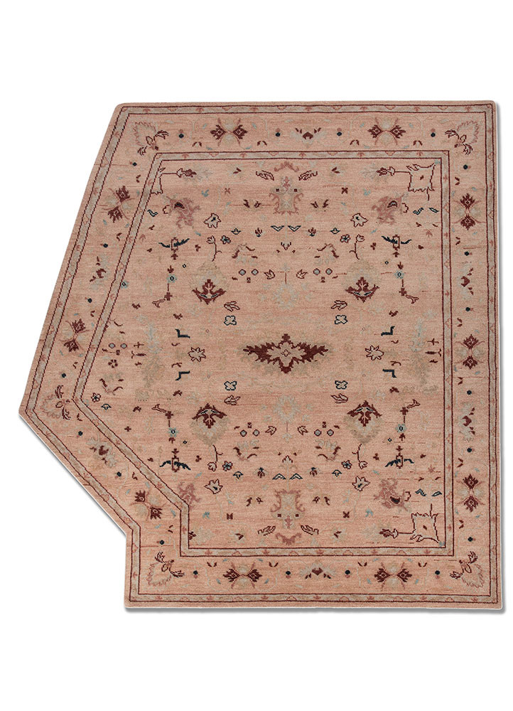 savana pink and purple wool hand knotted Rug - HeadShot savana pink and purple wool hand knotted Rug - HeadShot