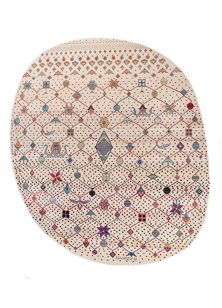 aprezo blue wool and bamboo silk hand knotted Rug - HeadShot