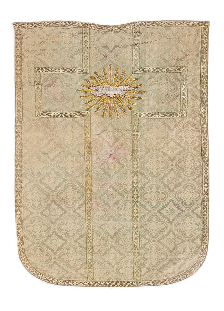 bespoke sile green cotton and silk and zari wall art WALL ART & TAPESTRY - HeadShot