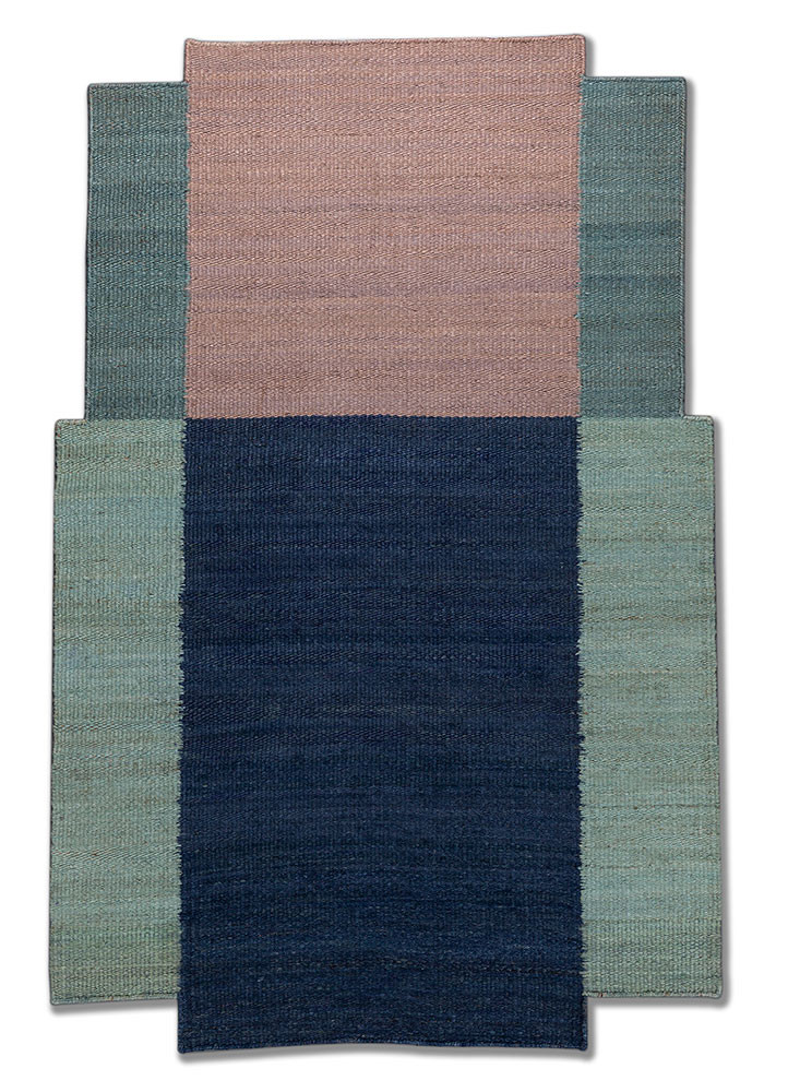 daaira blue jute and hemp flat weaves Rug - HeadShot daaira blue jute and hemp flat weaves Rug - HeadShot