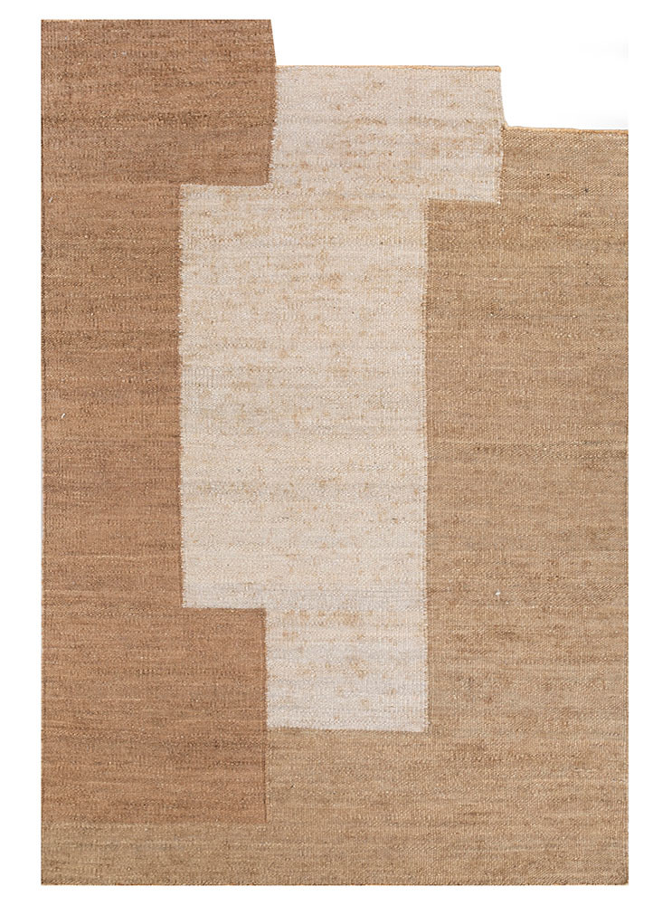 daaira beige and brown jute and hemp flat weaves Rug