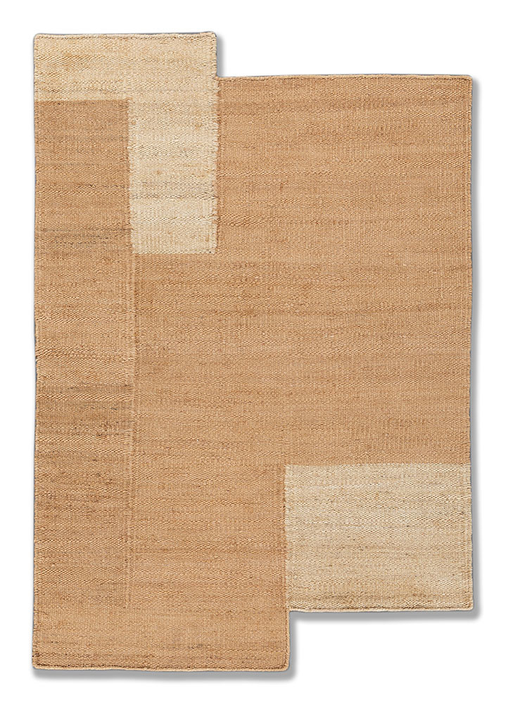daaira beige and brown jute and hemp flat weaves Rug