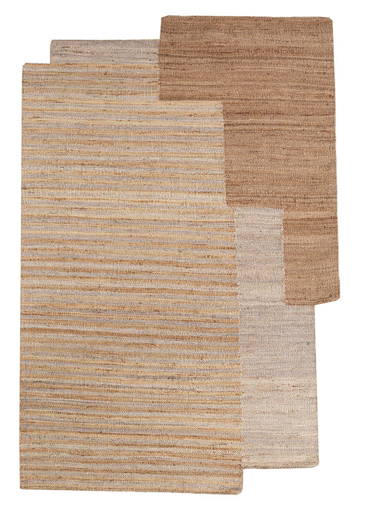 daaira grey and black jute and hemp flat weaves Rug