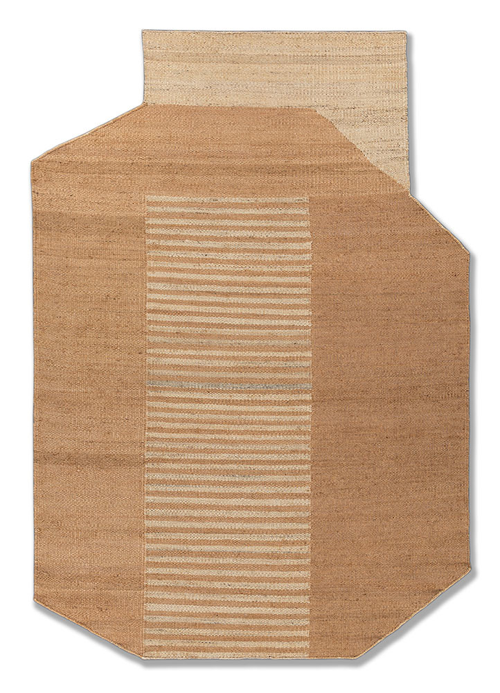 daaira beige and brown jute and hemp flat weaves Rug