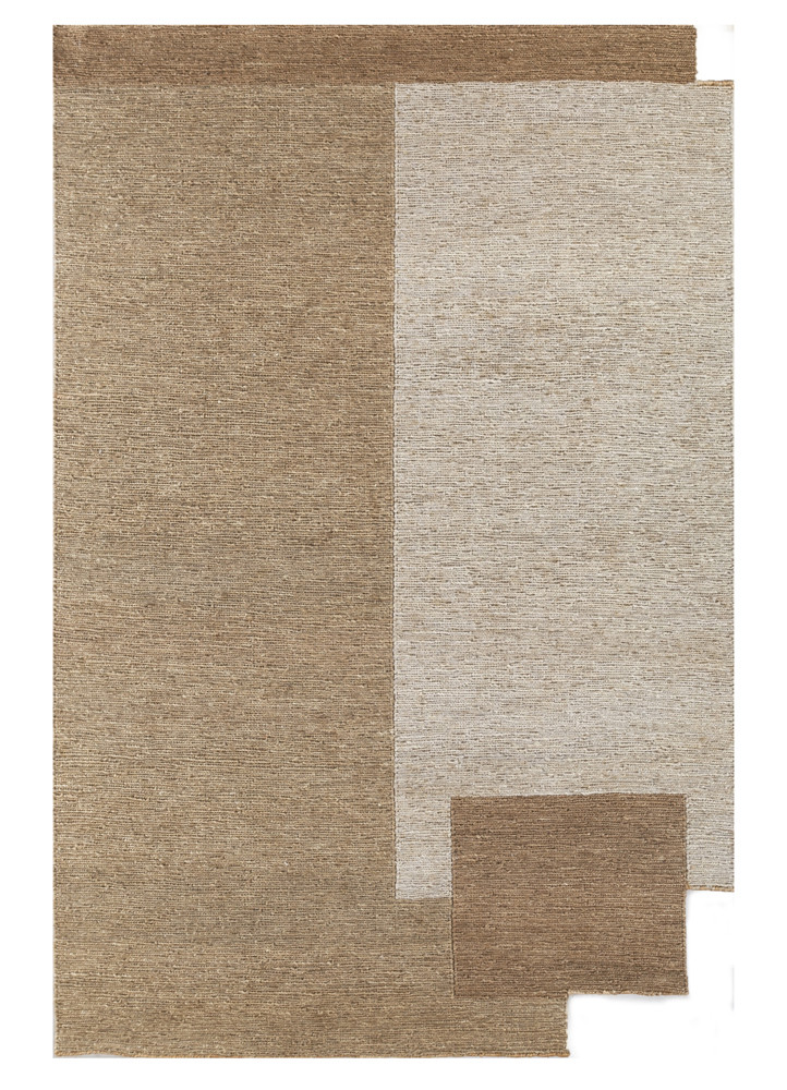 daaira beige and brown jute and hemp flat weaves Rug