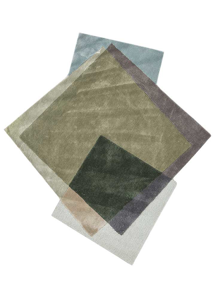 come around green wool and viscose hand tufted Rug - HeadShot come around green wool and viscose hand tufted Rug - HeadShot