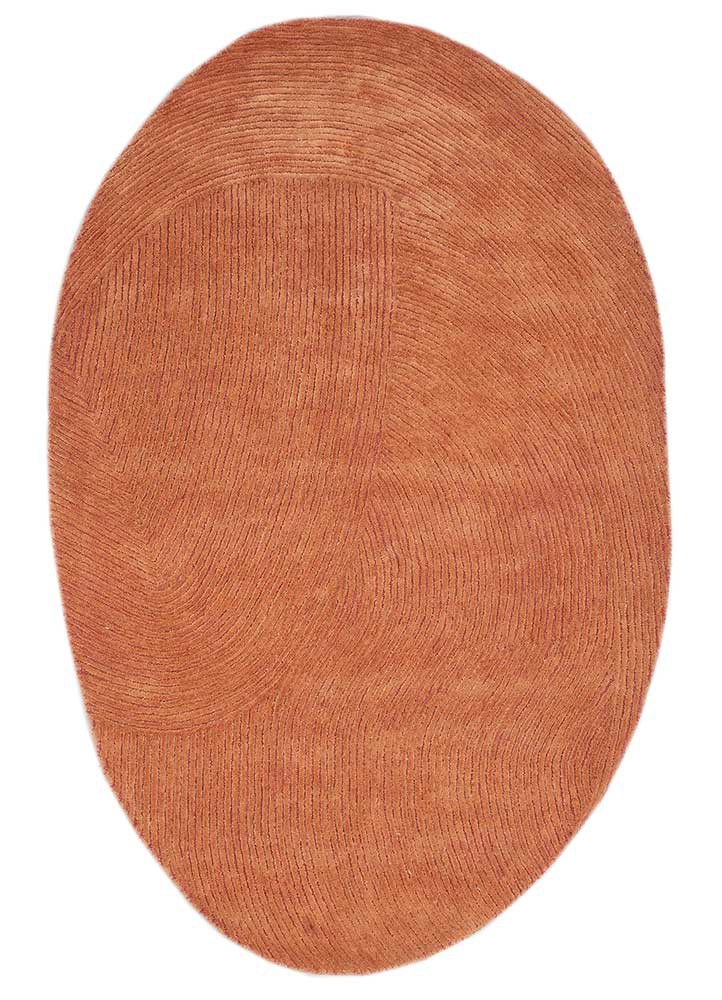 cera red and orange wool and viscose hand tufted Rug - HeadShot cera red and orange wool and viscose hand tufted Rug - HeadShot