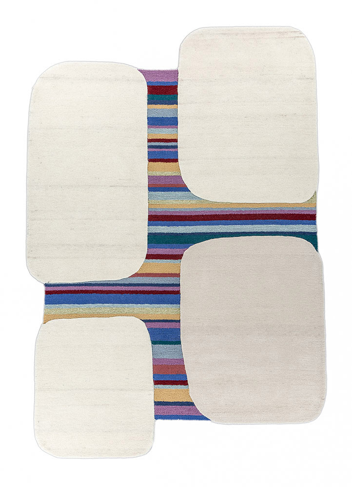 come around ivory wool and viscose hand tufted Rug - HeadShot come around ivory wool and viscose hand tufted Rug - HeadShot