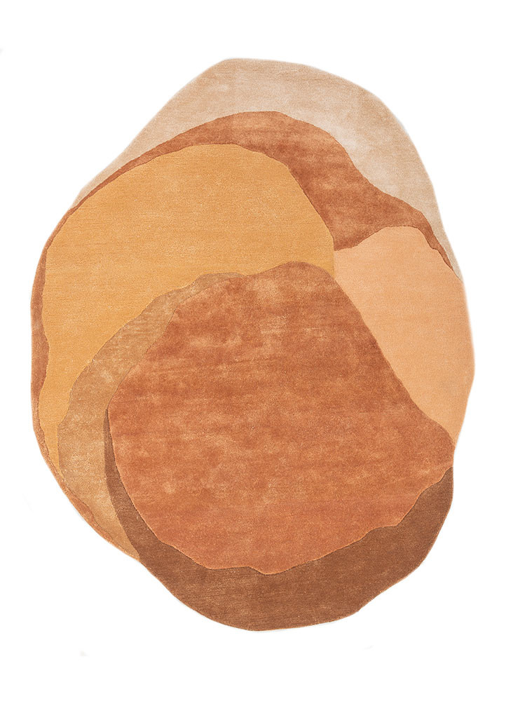 joy red and orange wool and viscose hand tufted Rug - HeadShot joy red and orange wool and viscose hand tufted Rug - HeadShot
