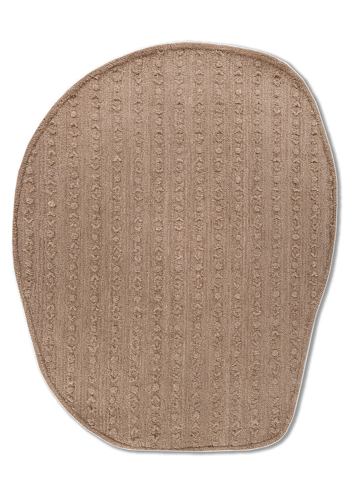 pathways beige and brown wool hand tufted Rug - HeadShot pathways beige and brown wool hand tufted Rug - HeadShot