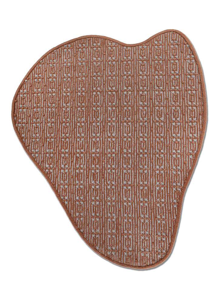 pathways blue wool hand tufted Rug - HeadShot pathways blue wool hand tufted Rug - HeadShot