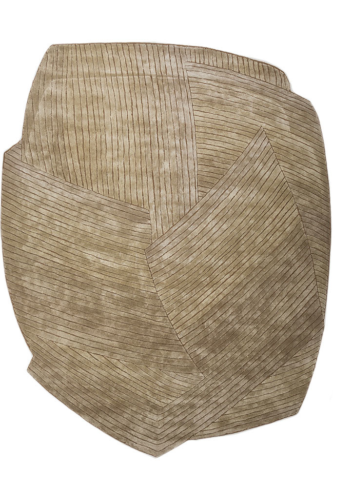 lucid green wool and viscose hand tufted Rug - HeadShot lucid green wool and viscose hand tufted Rug - HeadShot