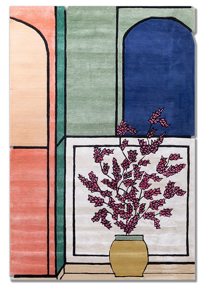 concoction multi wool and viscose hand tufted Rug - HeadShot concoction multi wool and viscose hand tufted Rug - HeadShot