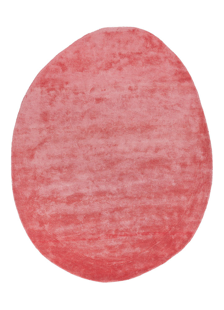 cera pink and purple viscose hand tufted Rug - HeadShot