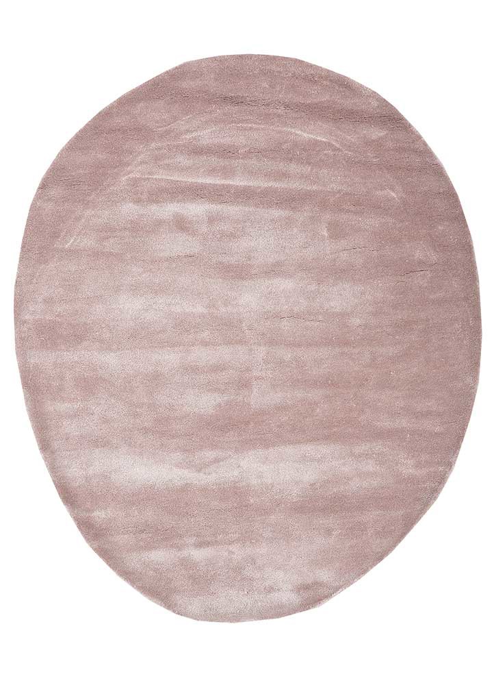 cera red and orange viscose hand tufted Rug - HeadShot