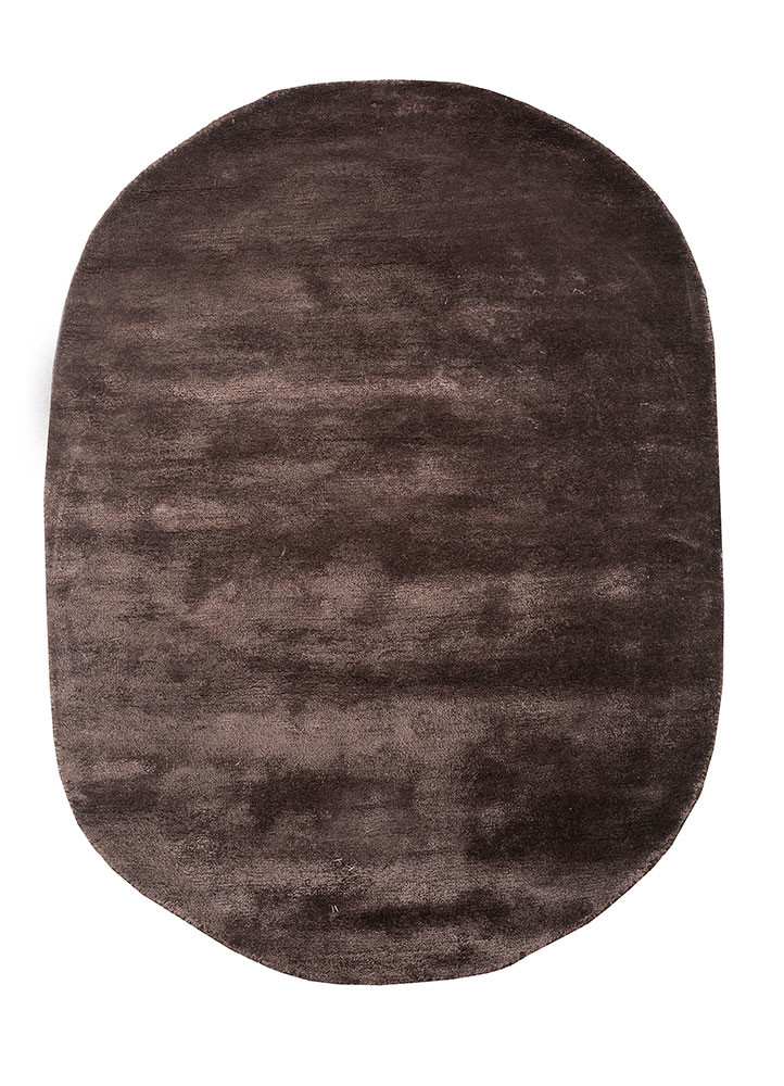 cera beige and brown viscose hand tufted Rug - HeadShot
