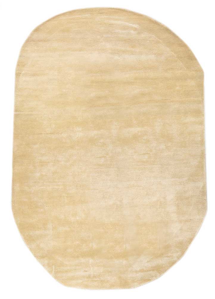 cera gold viscose hand tufted Rug - HeadShot