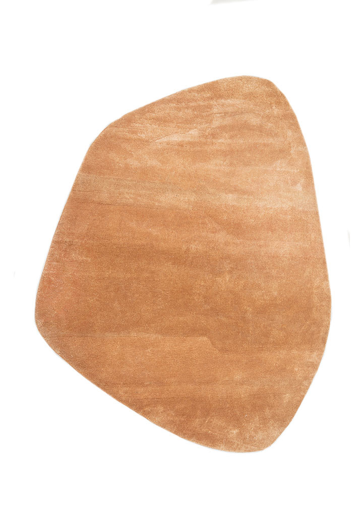 gold gold viscose hand tufted Rug