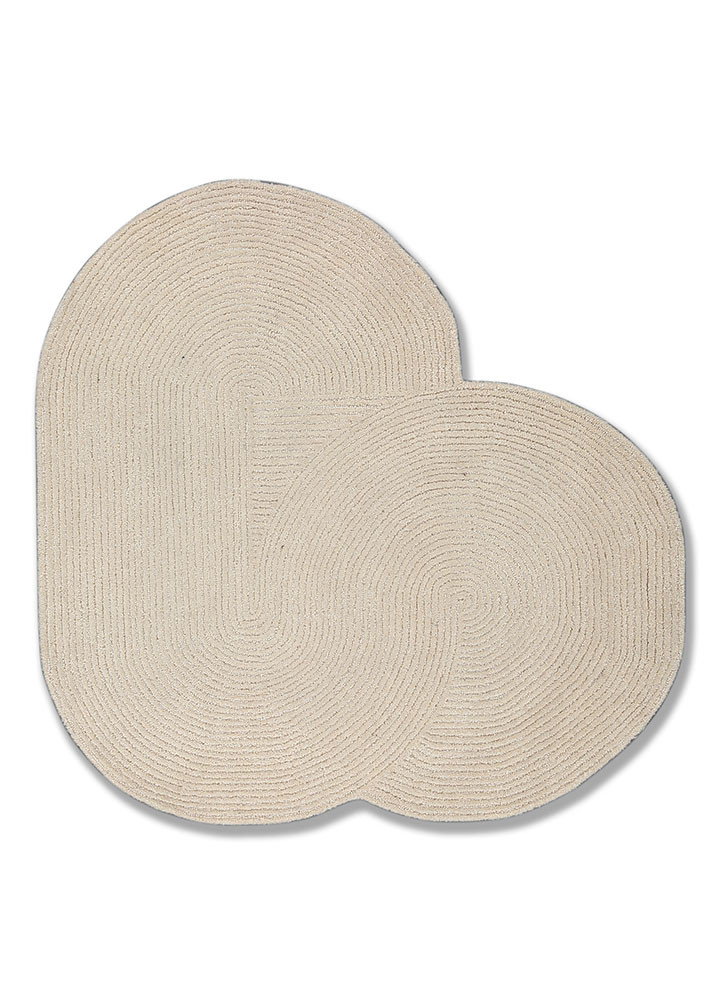 aprezo ivory wool and viscose hand tufted Rug - HeadShot aprezo ivory wool and viscose hand tufted Rug - HeadShot