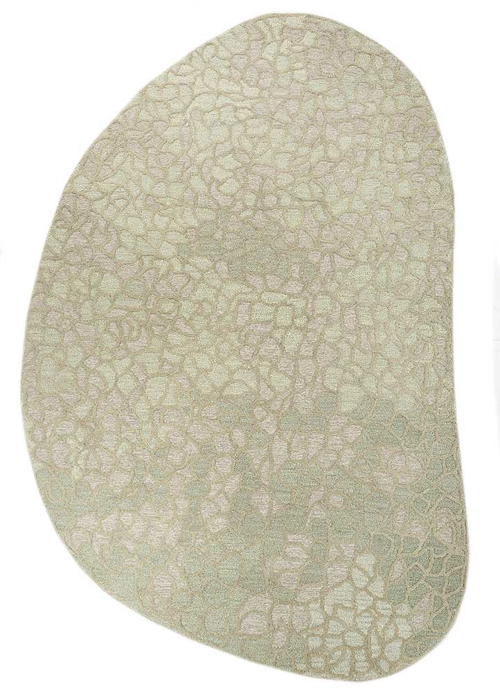 green green polyester hand tufted Rug