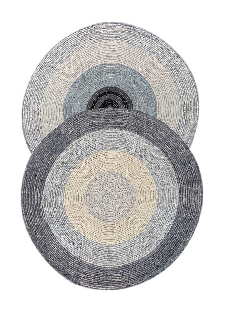 come around beige and brown wool and viscose hand tufted Rug - HeadShot come around beige and brown wool and viscose hand tufted Rug - HeadShot