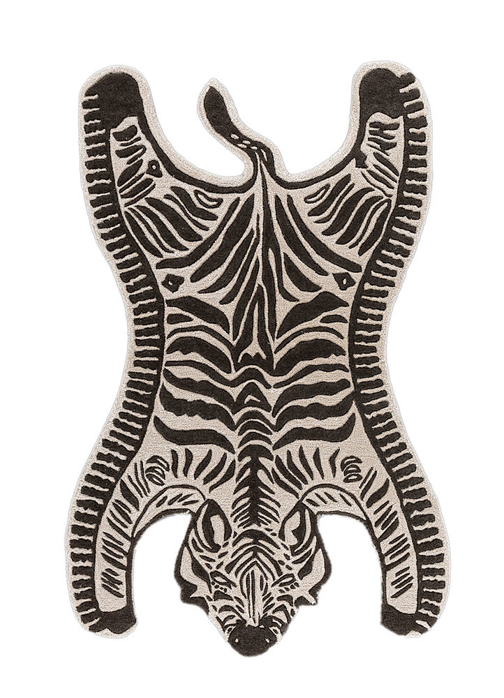 wild wanderlust ivory wool and viscose hand tufted Rug - HeadShot