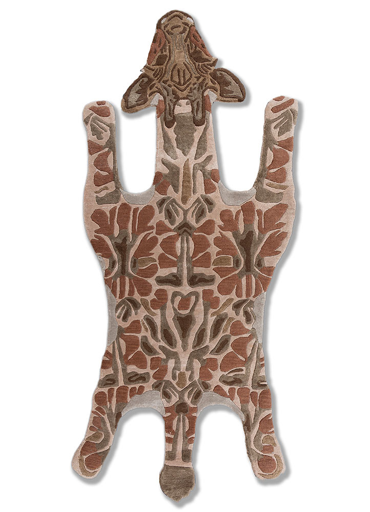 wild wanderlust red and orange wool and viscose hand tufted Rug - HeadShot wild wanderlust red and orange wool and viscose hand tufted Rug - HeadShot