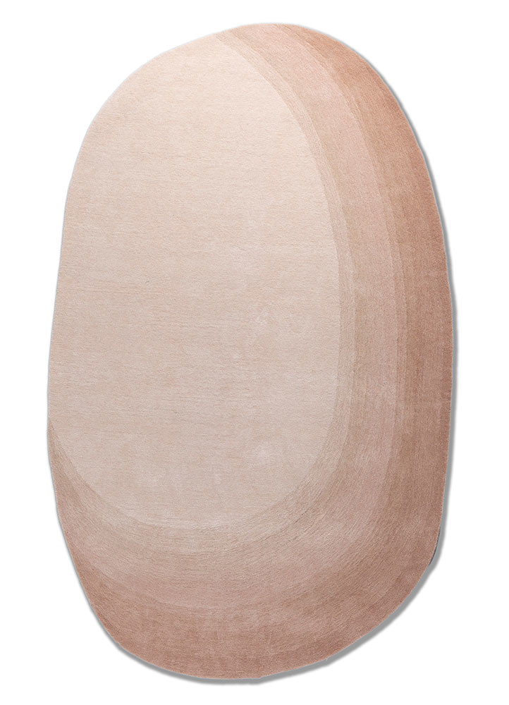 chroma pink and purple wool hand tufted Rug - HeadShot