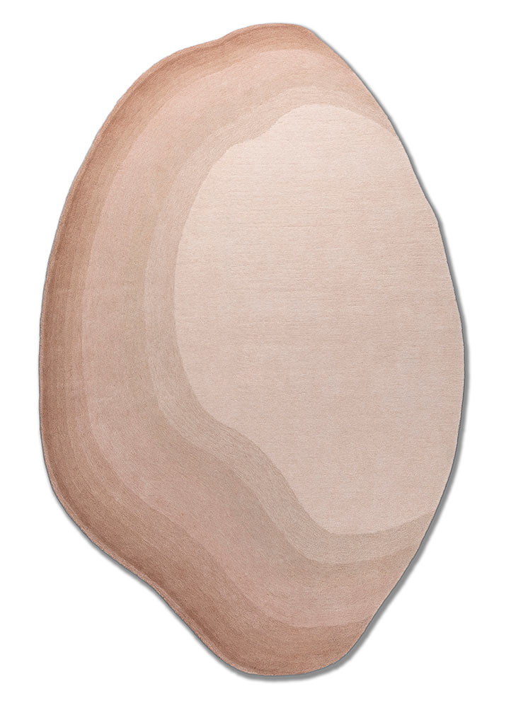 chroma pink and purple wool hand tufted Rug - HeadShot