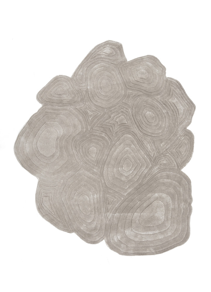pathways grey and black wool and viscose hand tufted Rug - HeadShot pathways grey and black wool and viscose hand tufted Rug - HeadShot