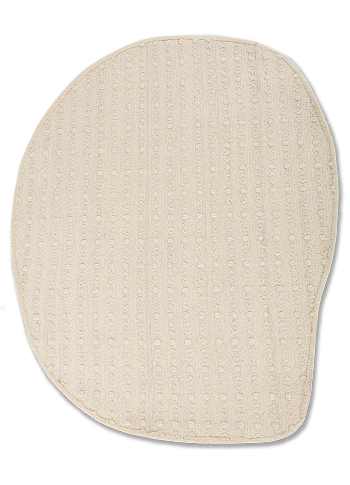 pathways ivory wool hand tufted Rug - HeadShot